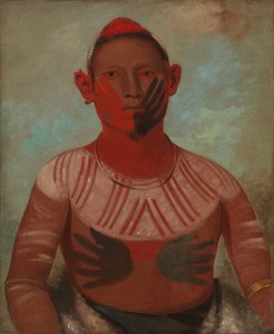 I-o-wáy, een van de belangrijkste krijgers van Zwarte Havik door George Catlin