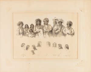Indianen: 9 mannelijke en vrouwelijke torso