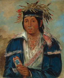 Kee-mo-rá-nia, geen Engels, een dandy, 1830 door George Catlin