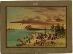 La Salle Claimt Louisiana voor Frankrijk. 9 April 1682