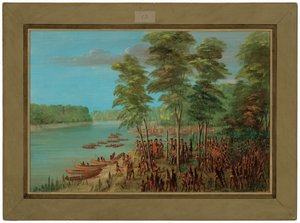 La Salle Neemt Bezit van het Land bij de Monding van de Arkansas. 10 Maart 1682