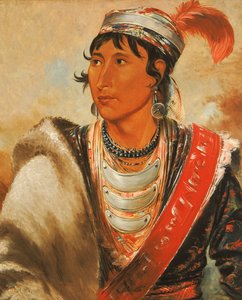 Láh-shee, de likker, genaamd Creek Billy, 1838 door George Catlin