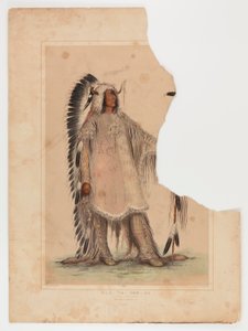 Mah-to-toh-pa, het Mandan opperhoofd door George Catlin