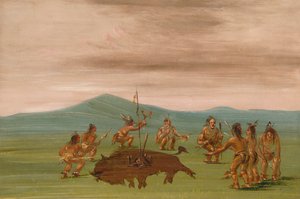 Medicijnbuffel van de Sioux, 1837-1839 door George Catlin