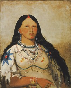 We-me-ee-sunk-te-ka, Mink, een mooi meisje door George Catlin