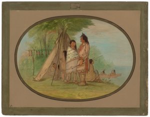 Nayas Indianen door George Catlin