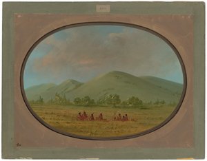 Nishnabotana Bluffs, Upper Missouri door George Catlin