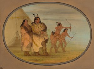 Ojibbeway Indianen, 1861-1869 door George Catlin