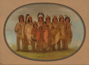 Ojibbeway Indianen in Parijs