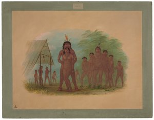 Orejona-indianen door George Catlin