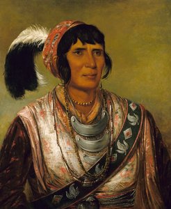 Os-ce-o-lá, De Zwarte Drank, een krijger van grote onderscheiding door George Catlin
