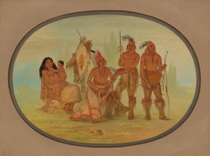 Osage-indianen, 1861-1869 door George Catlin