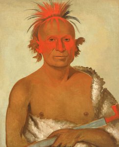 Pash-ee-pa-hó, Klein Stekend Opperhoofd, de Jongere, Een van de Braven van Zwarte Havik door George Catlin