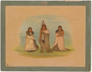Puncah Indianen door George Catlin