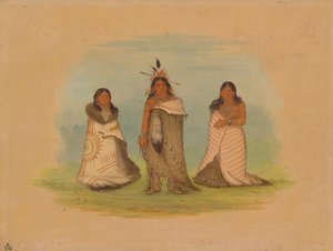 Puncah-indianen door George Catlin