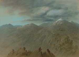 Zalmrivierbergen, 1855-1869 door George Catlin