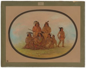 Seminolee Indianen, Gevangenen in Fort Moultrie door George Catlin