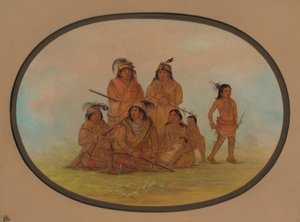 Seminolee-indianen, gevangenen in Fort Moultrie, 1861-1869