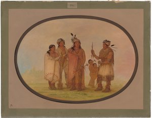 Shawano-indianen door George Catlin