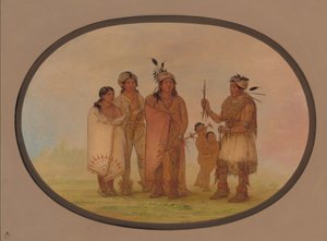 Shawano Indianen, 1861-1869 door George Catlin
