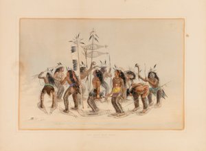 Sneeuwschoen dans - nr. 14 door George Catlin