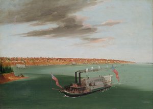 St. Louis vanaf de rivier beneden, 1832-1833