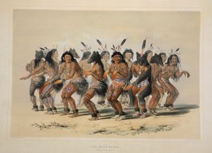 De Beren Dans, pub. 1845 kleurenlithografie