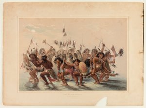 De hoofdhuiddans door George Catlin