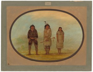 Drie Selish Indianen