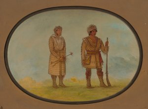 Twee Cherokee Chiefs, 1861-1869 door George Catlin
