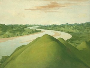 Uitzicht in de Cross Timbers, Texas, 1832 of 1834-1835