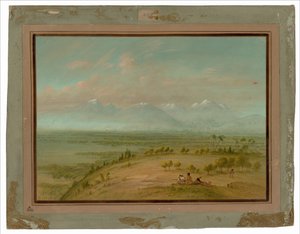 Uitzicht op de Pampa del Sacramento door George Catlin