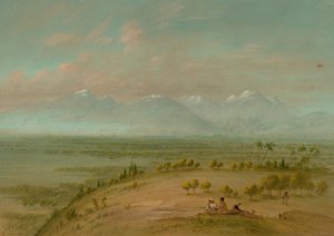 Uitzicht op de Pampa del Sacramento door George Catlin