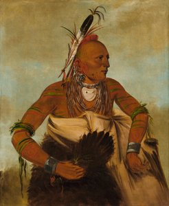 Wa-ho-béck-ee, een knappe dappere door George Catlin