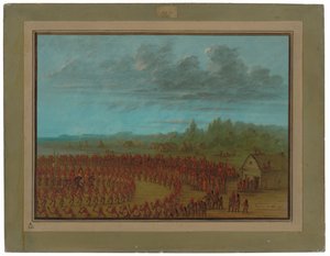 Oorlogs Dans van de Saukies door George Catlin