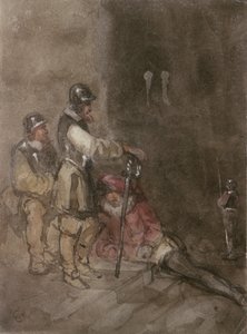 Ongeïdentificeerd Historisch Onderwerp, met Soldaten