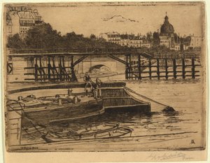 Le Pont de Bois door George Charles Aid