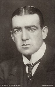 Ernest Shackleton (1874-1922), Brits Antactisch ontdekkingsreiziger (z/w foto)