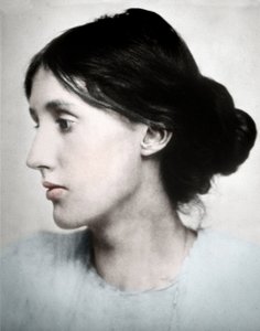 Portret van de Engelse schrijfster Virginia Woolf (foto)