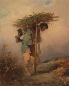 Een Man die Takken Draagt door George Chinnery