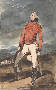 Studie voor het portret van een militaire officier