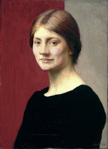 Een Meisje in het Zwart door George Clausen