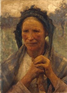 Een vrouw van de velden
