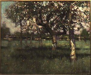 Boomgaardscène, midden 1880s