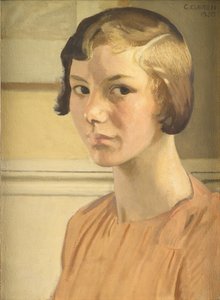 Portret van Elizabeth Clausen door George Clausen