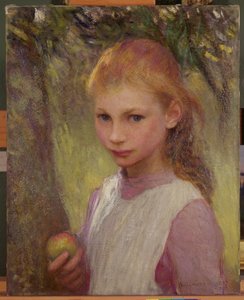 Het Verlegen Kind 1897, herwerkt 1907 door George Clausen