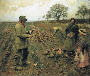 Winterwerk door George Clausen