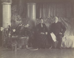 De heer en mevrouw Charles L. Tiffany in de Studio van Louis C. Tiffany, ca. 1890 door George Collins Cox