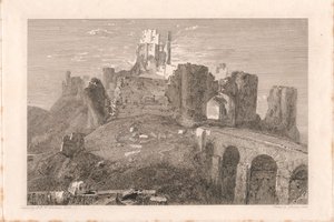 Kasteel van Corfe, Dorsetshire door George Cooke