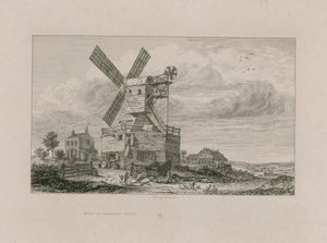Molen op Wimbledon Common door George Cooke